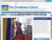 Tablet Screenshot of dunblaineschool.com